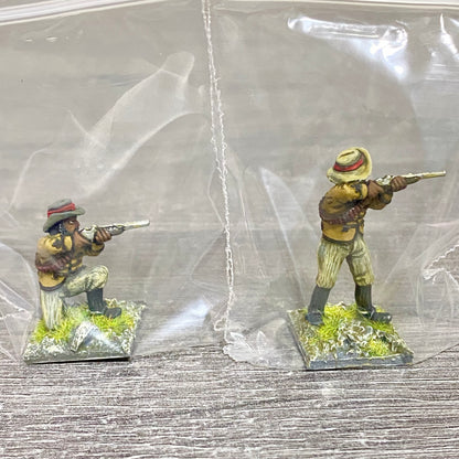2x 28mm Zulus Fig Unmounted Painted Metal Miniatures Zulu War Black Powder #2