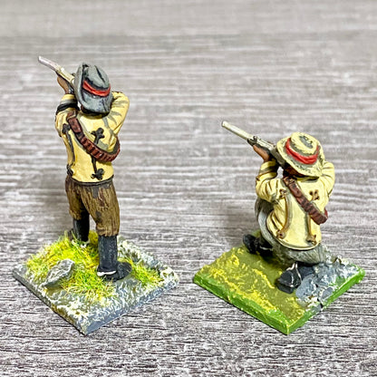 2x 28mm Zulus Fig Unmounted Painted Metal Miniatures Zulu War Black Powder #3