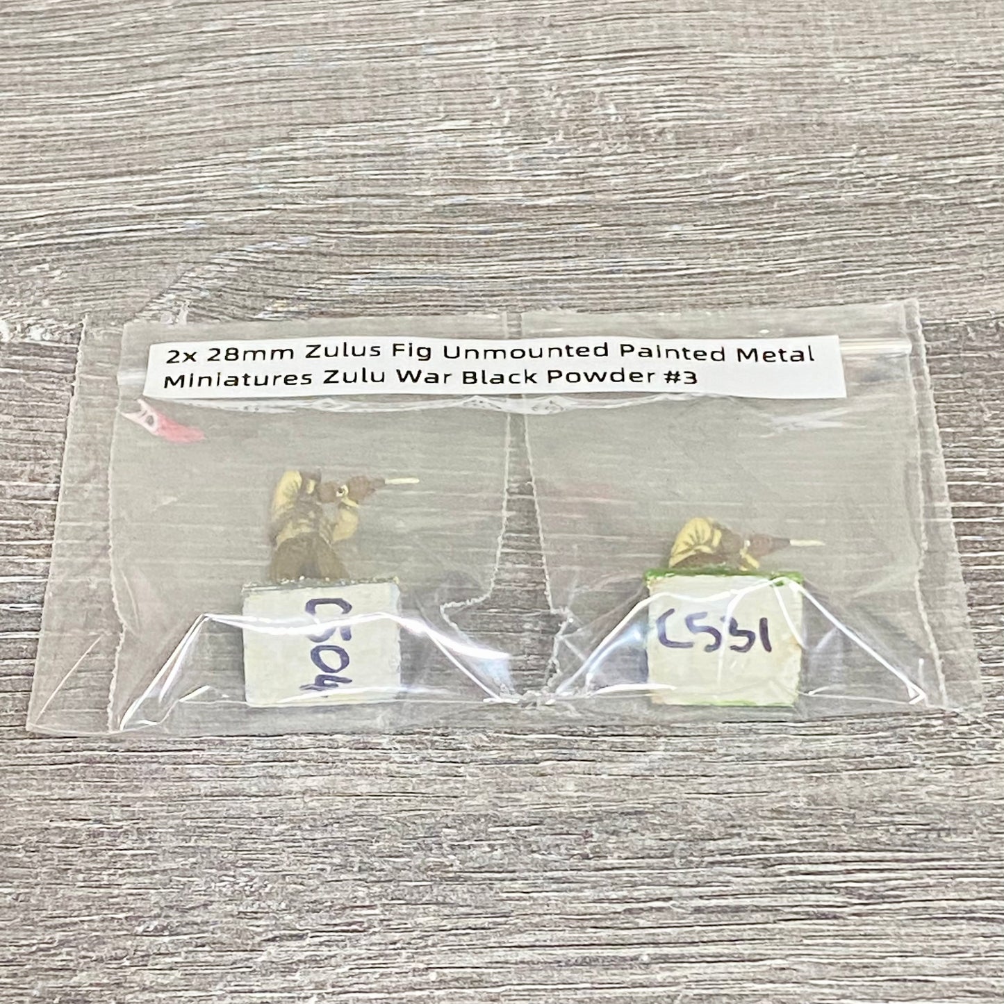 2x 28mm Zulus Fig Unmounted Painted Metal Miniatures Zulu War Black Powder #3