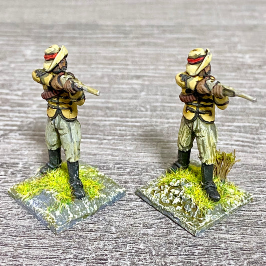 2x 28mm Zulus Fig Unmounted Painted Metal Miniatures Zulu War Black Powder #4