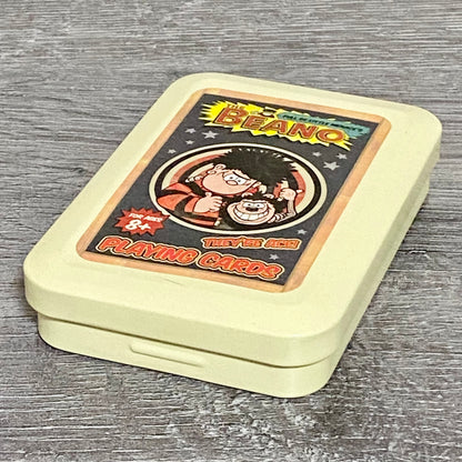 The Beano Dennis The Menace And Gnasher Playing Cards 100% Complete With Tin