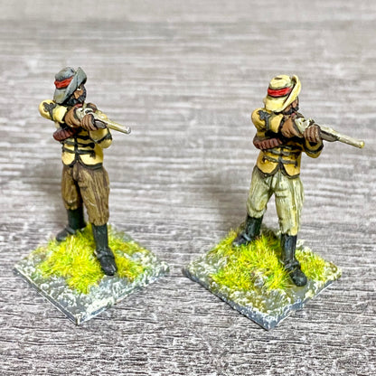 2x 28mm Zulus Fig Unmounted Painted Metal Miniatures Zulu War Black Powder #5