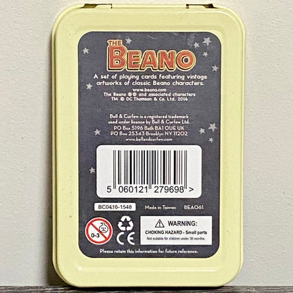 The Beano Dennis The Menace And Gnasher Playing Cards 100% Complete With Tin