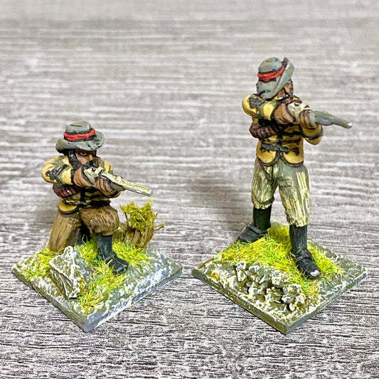 2x 28mm Zulus Fig Unmounted Painted Metal Miniatures Zulu War Black Powder #6