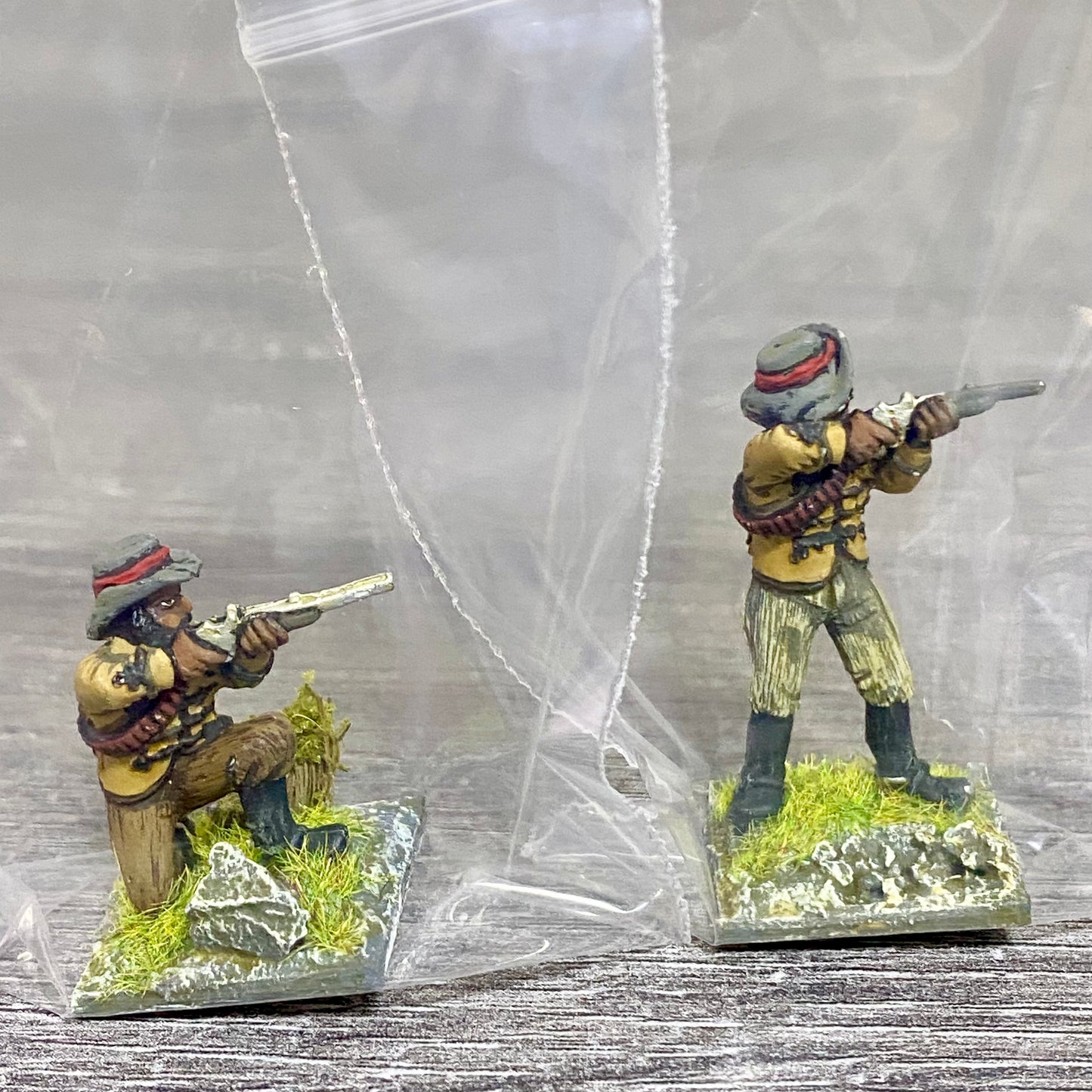 2x 28mm Zulus Fig Unmounted Painted Metal Miniatures Zulu War Black Powder #6