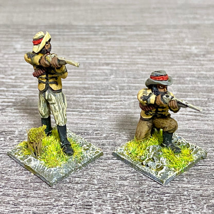 2x 28mm Zulus Fig Unmounted Painted Metal Miniatures Zulu War Black Powder #7