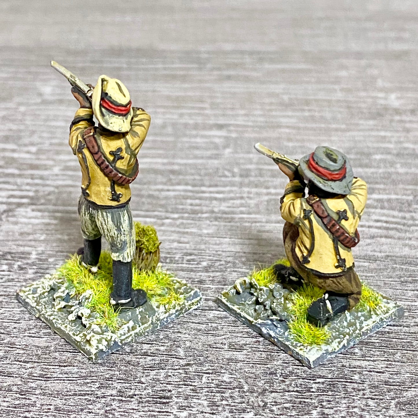 2x 28mm Zulus Fig Unmounted Painted Metal Miniatures Zulu War Black Powder #7