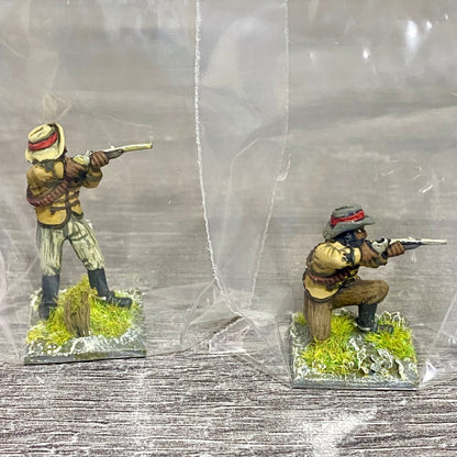 2x 28mm Zulus Fig Unmounted Painted Metal Miniatures Zulu War Black Powder #7
