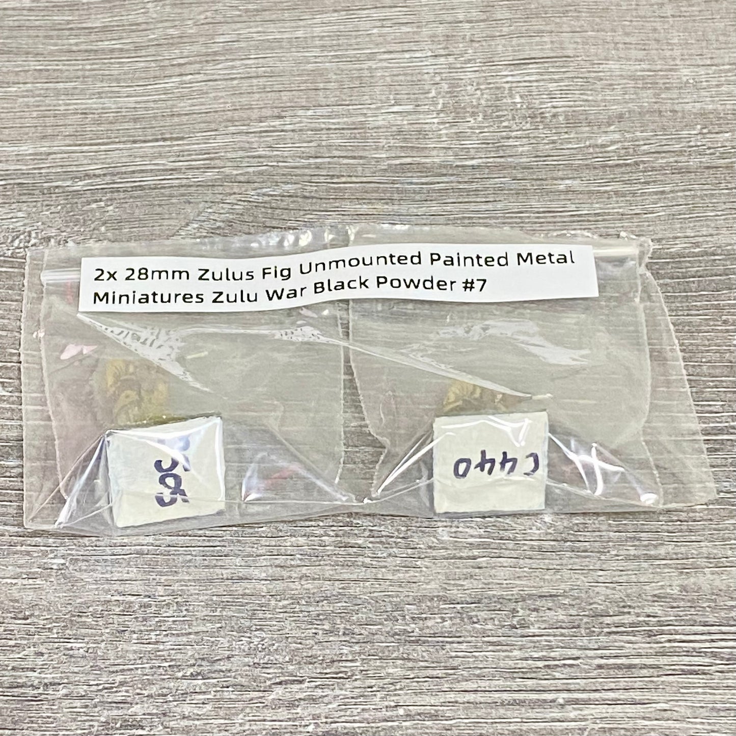 2x 28mm Zulus Fig Unmounted Painted Metal Miniatures Zulu War Black Powder #7