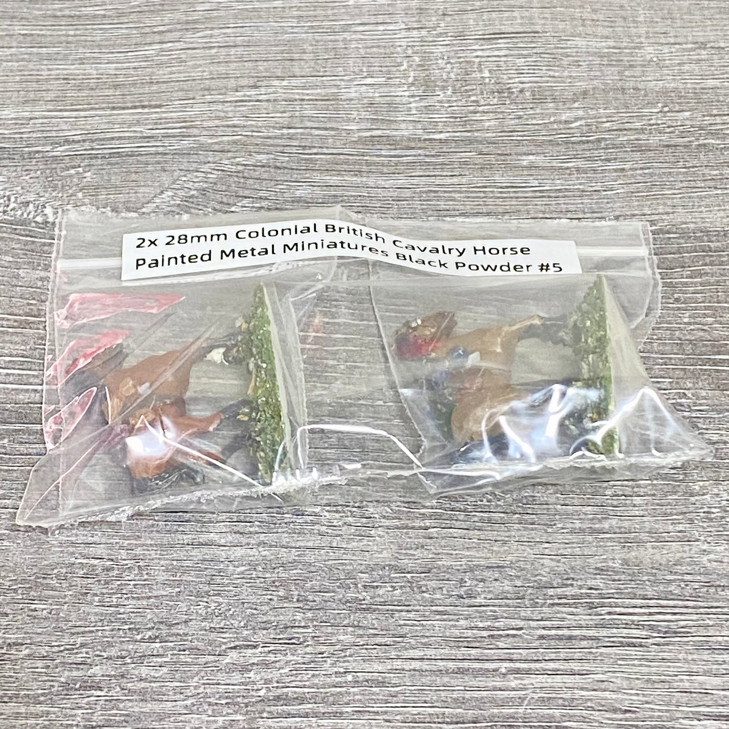 2x 28mm Colonial British Cavalry Horse Painted Metal Miniatures Black Powder #5