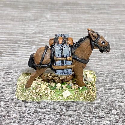 1x 28mm Colonial British Cavalry Horse Painted Metal Miniatures Black Powder #6