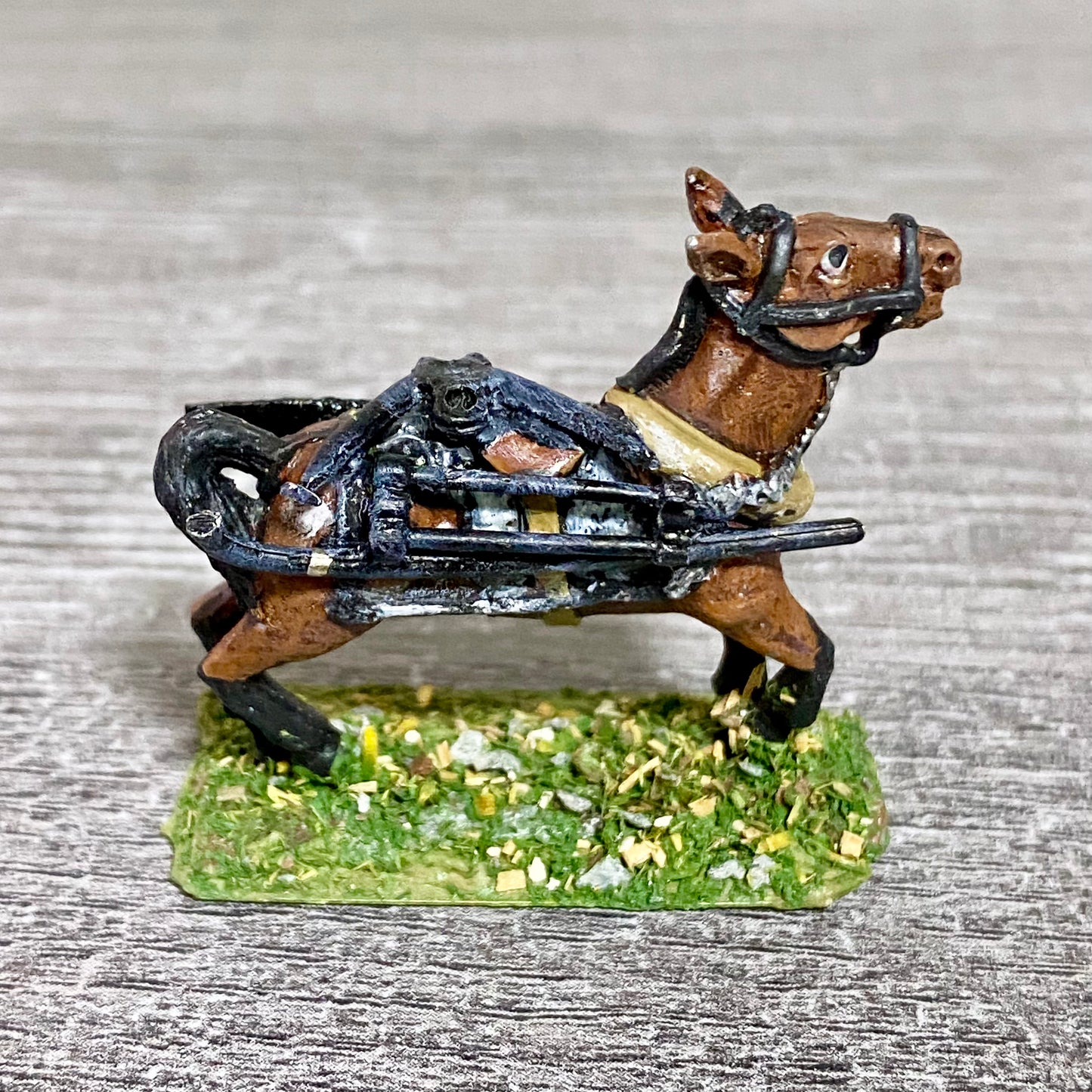 1x 28mm Colonial British Cavalry Horse Painted Metal Miniatures Black Powder #7