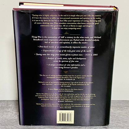 Michael Broadbent's Vintage Wine Hardcover Fifty Years Of Tasting Signed Rare