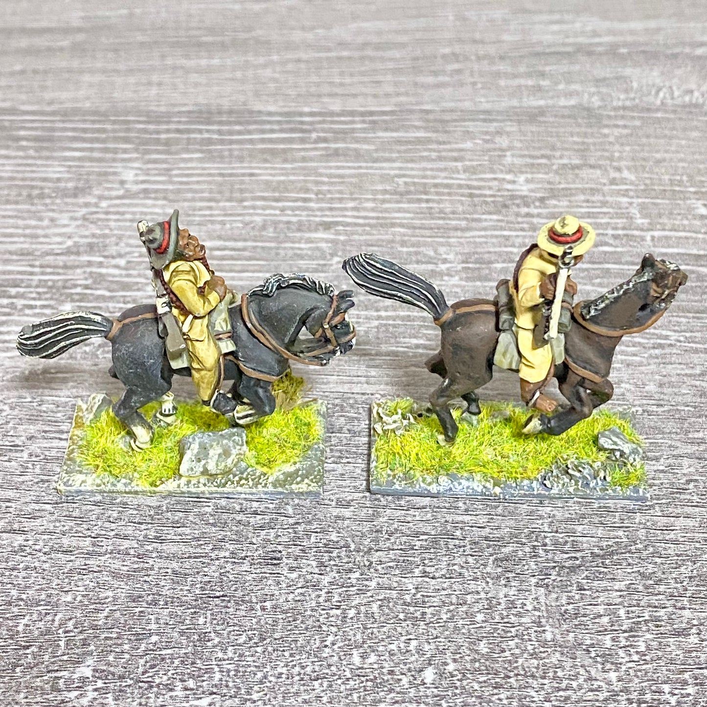 2x 28mm Colonial British Cavalry Mounted Painted Metal Miniatures Zulu War #2