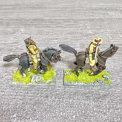 2x 28mm Colonial British Cavalry Mounted Painted Metal Miniatures Zulu War #2
