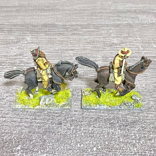 2x 28mm Colonial British Cavalry Mounted Painted Metal Miniatures Zulu War #2