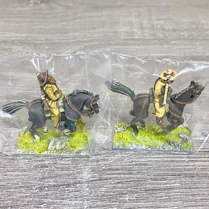 2x 28mm Colonial British Cavalry Mounted Painted Metal Miniatures Zulu War #2