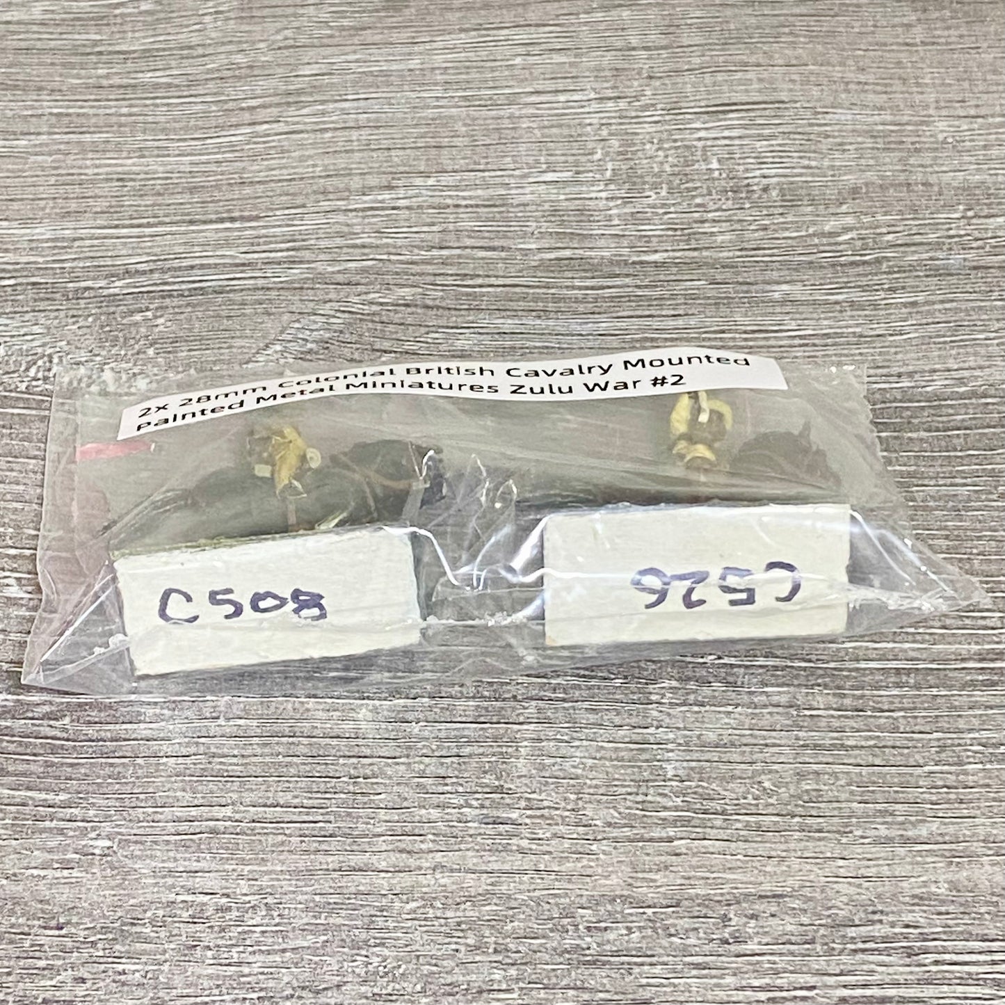 2x 28mm Colonial British Cavalry Mounted Painted Metal Miniatures Zulu War #2