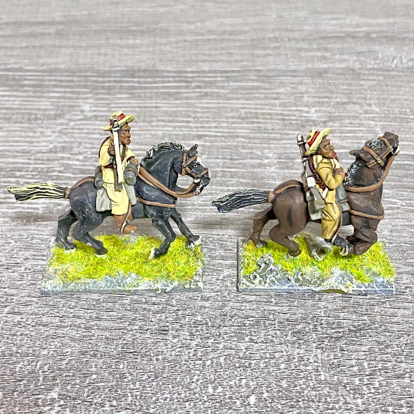 2x 28mm Colonial British Cavalry Mounted Painted Metal Miniatures Zulu War #3