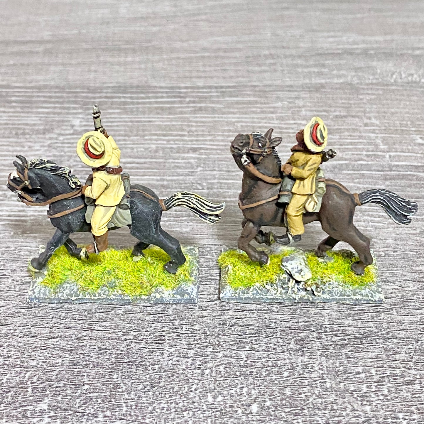 2x 28mm Colonial British Cavalry Mounted Painted Metal Miniatures Zulu War #3