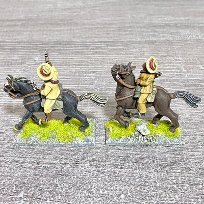 2x 28mm Colonial British Cavalry Mounted Painted Metal Miniatures Zulu War #3