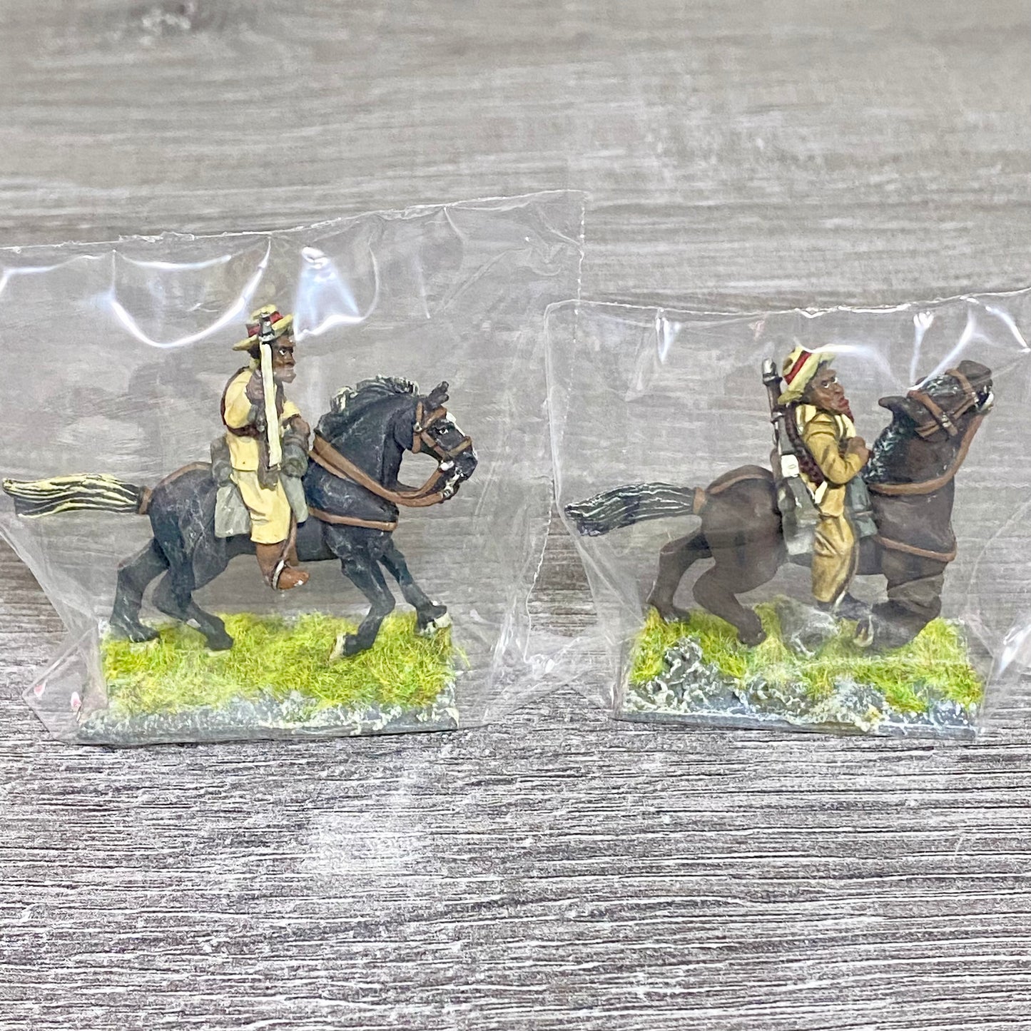2x 28mm Colonial British Cavalry Mounted Painted Metal Miniatures Zulu War #3