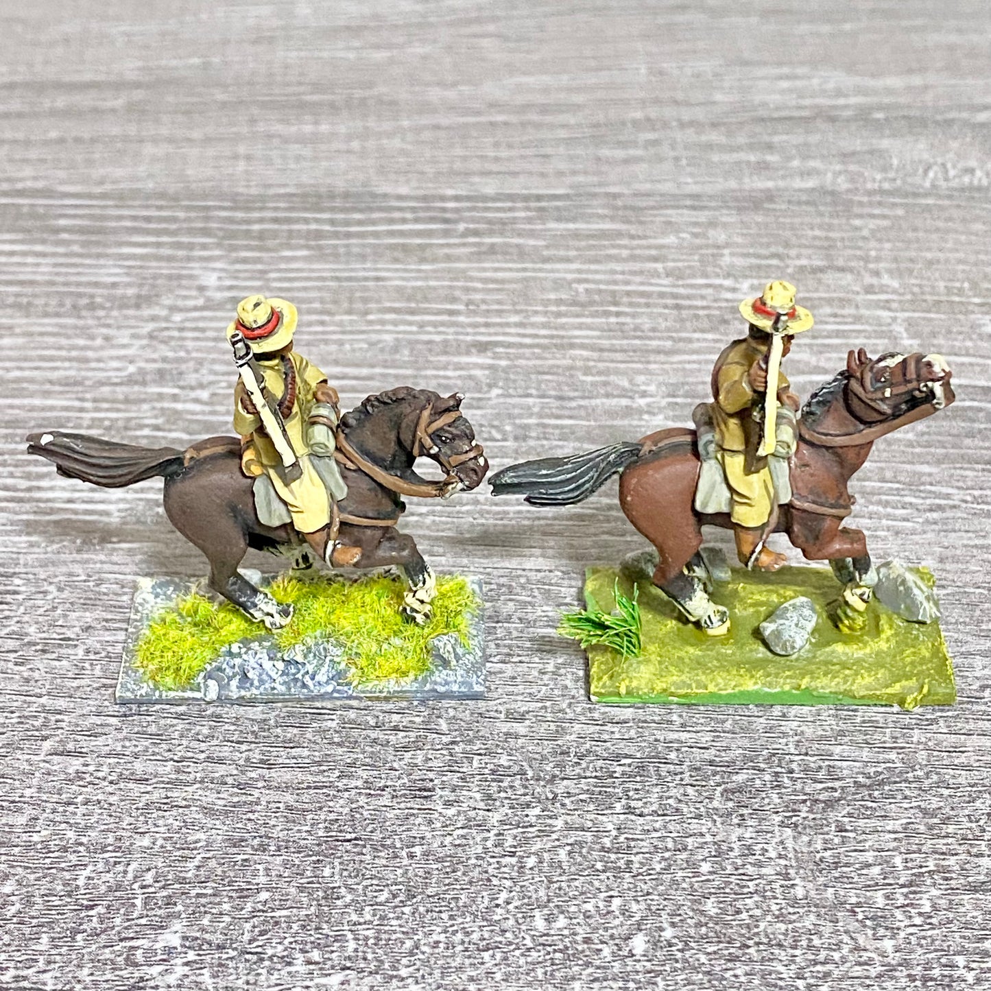 2x 28mm Colonial British Cavalry Mounted Painted Metal Miniatures Zulu War #4