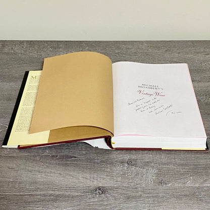 Michael Broadbent's Vintage Wine Hardcover Fifty Years Of Tasting Signed Rare