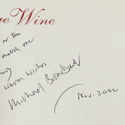 Michael Broadbent's Vintage Wine Hardcover Fifty Years Of Tasting Signed Rare
