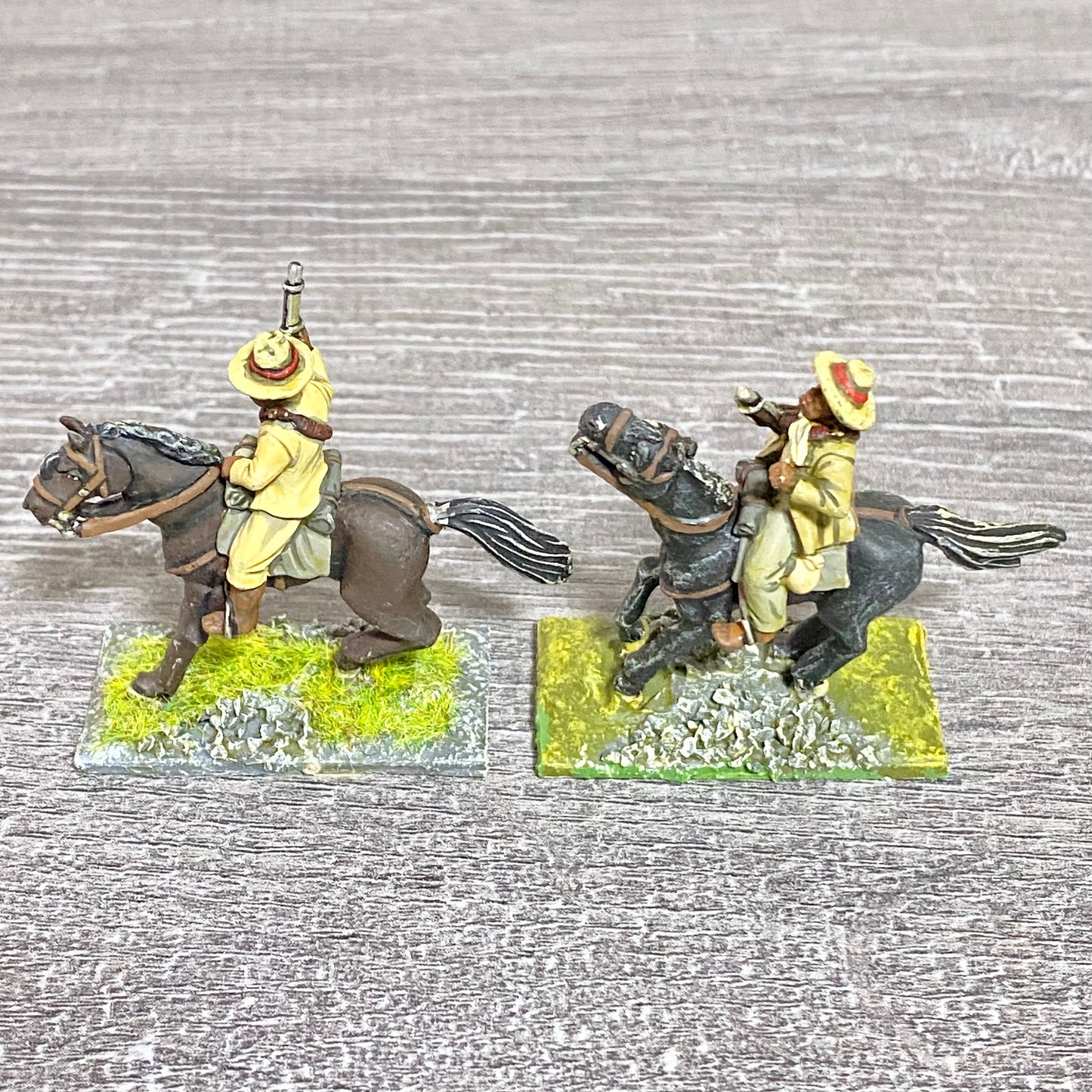 2x 28mm Colonial British Cavalry Mounted Painted Metal Miniatures Zulu War #5