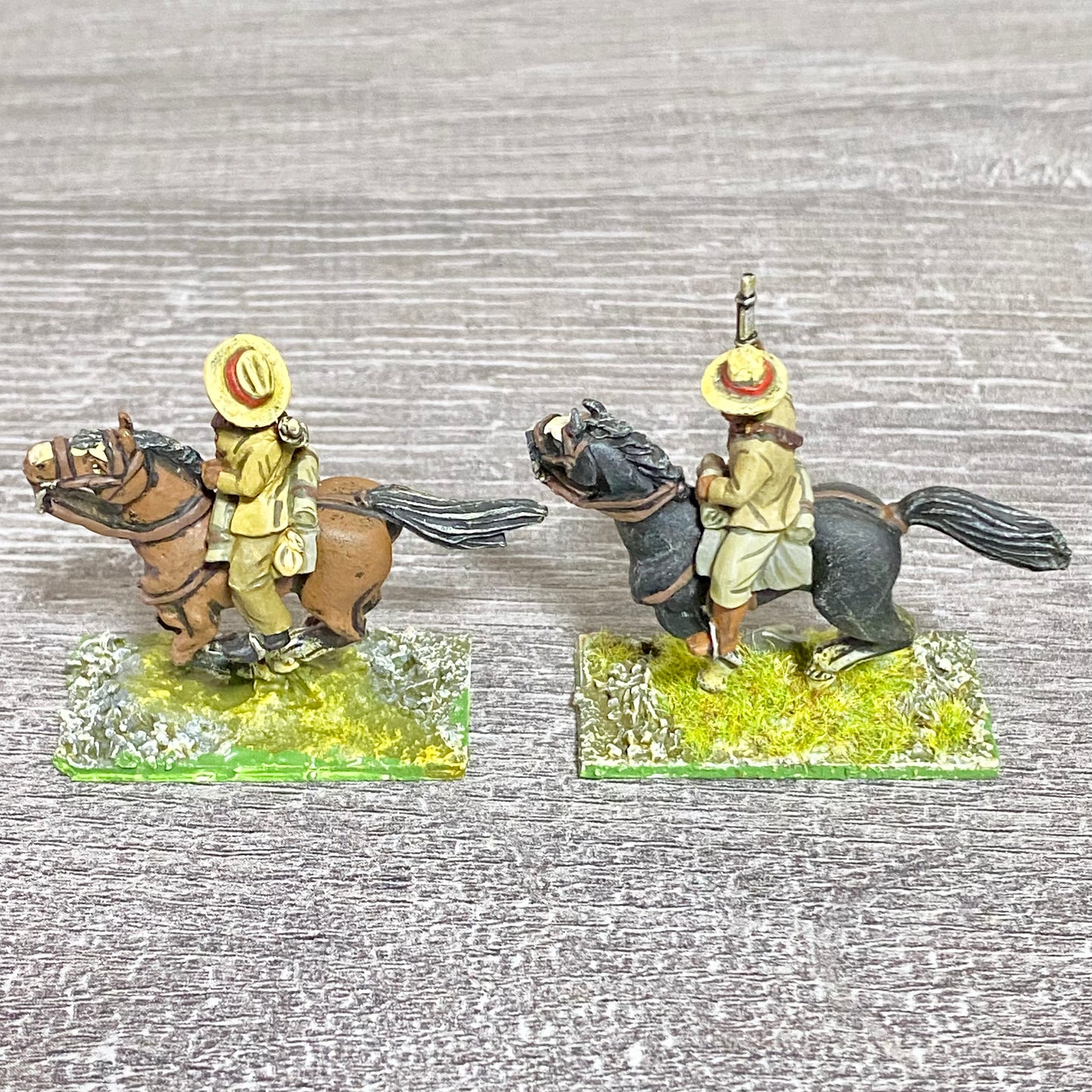 2x 28mm Colonial British Cavalry Mounted Painted Metal Miniatures Zulu War #6