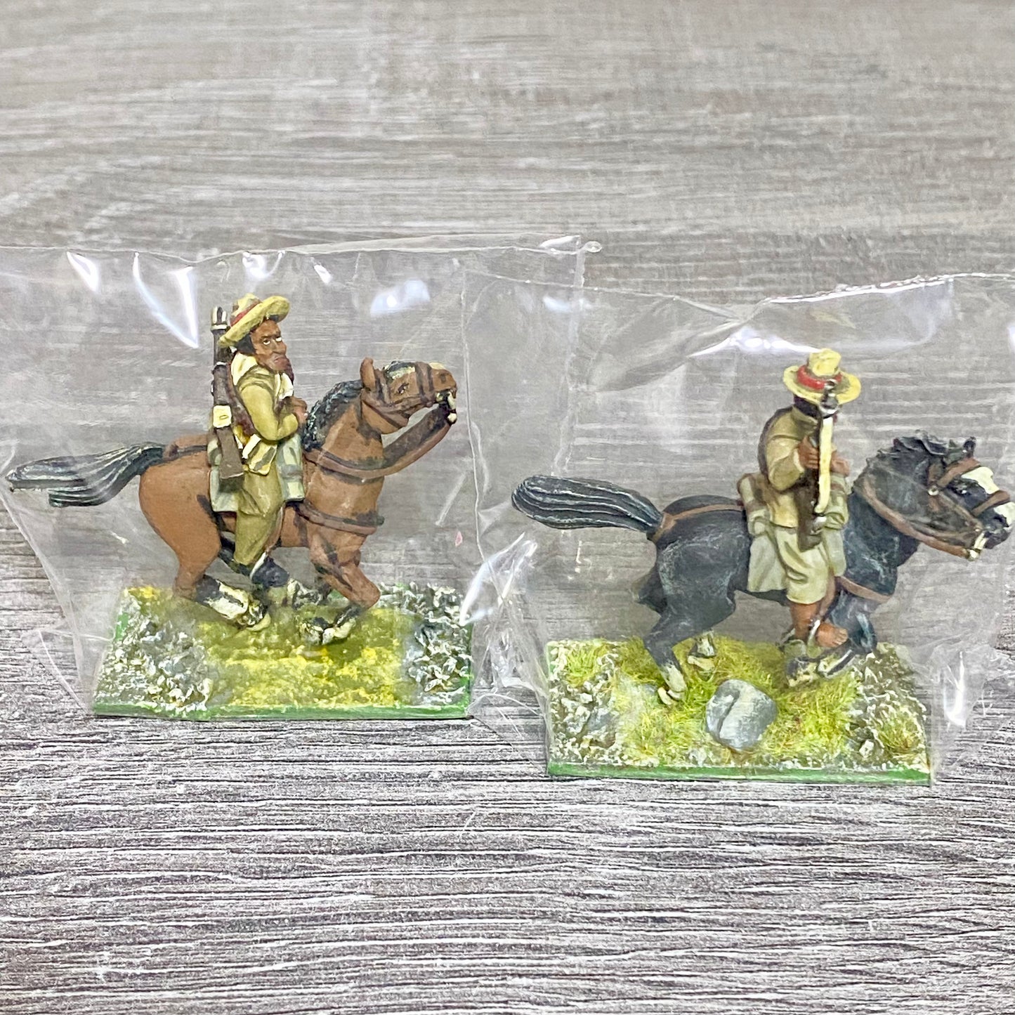 2x 28mm Colonial British Cavalry Mounted Painted Metal Miniatures Zulu War #6