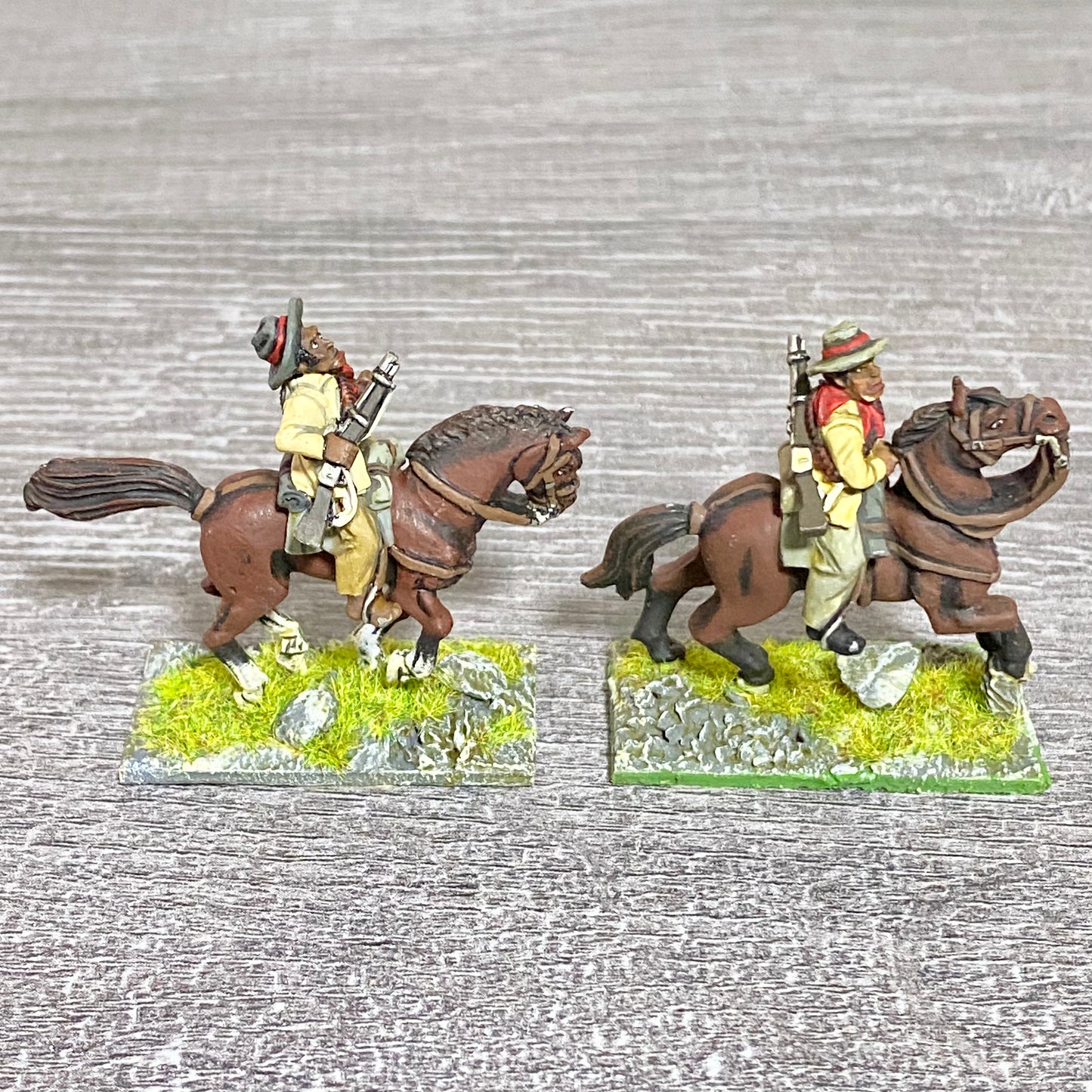 2x 28mm Colonial British Cavalry Mounted Painted Metal Miniatures Zulu War #7