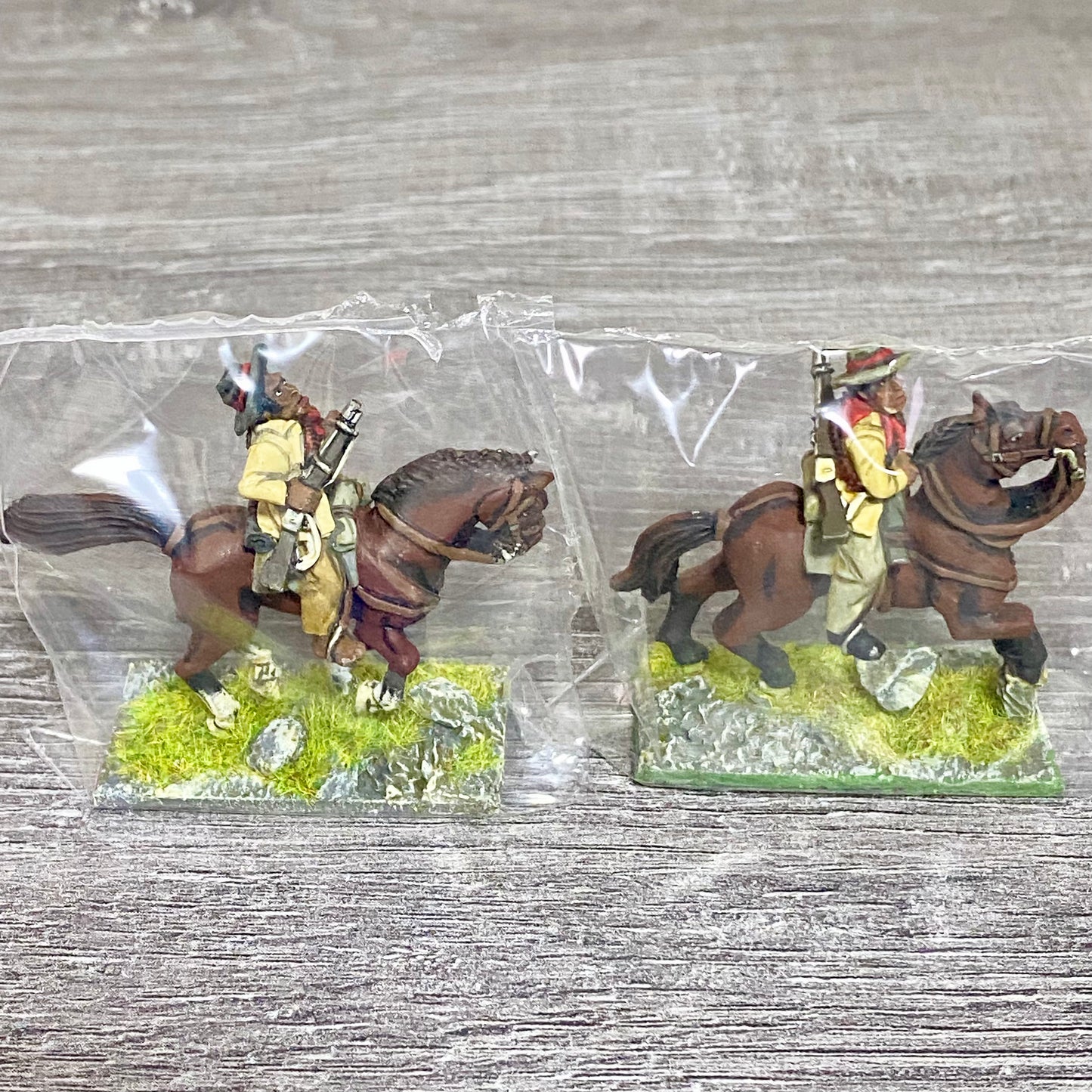 2x 28mm Colonial British Cavalry Mounted Painted Metal Miniatures Zulu War #7