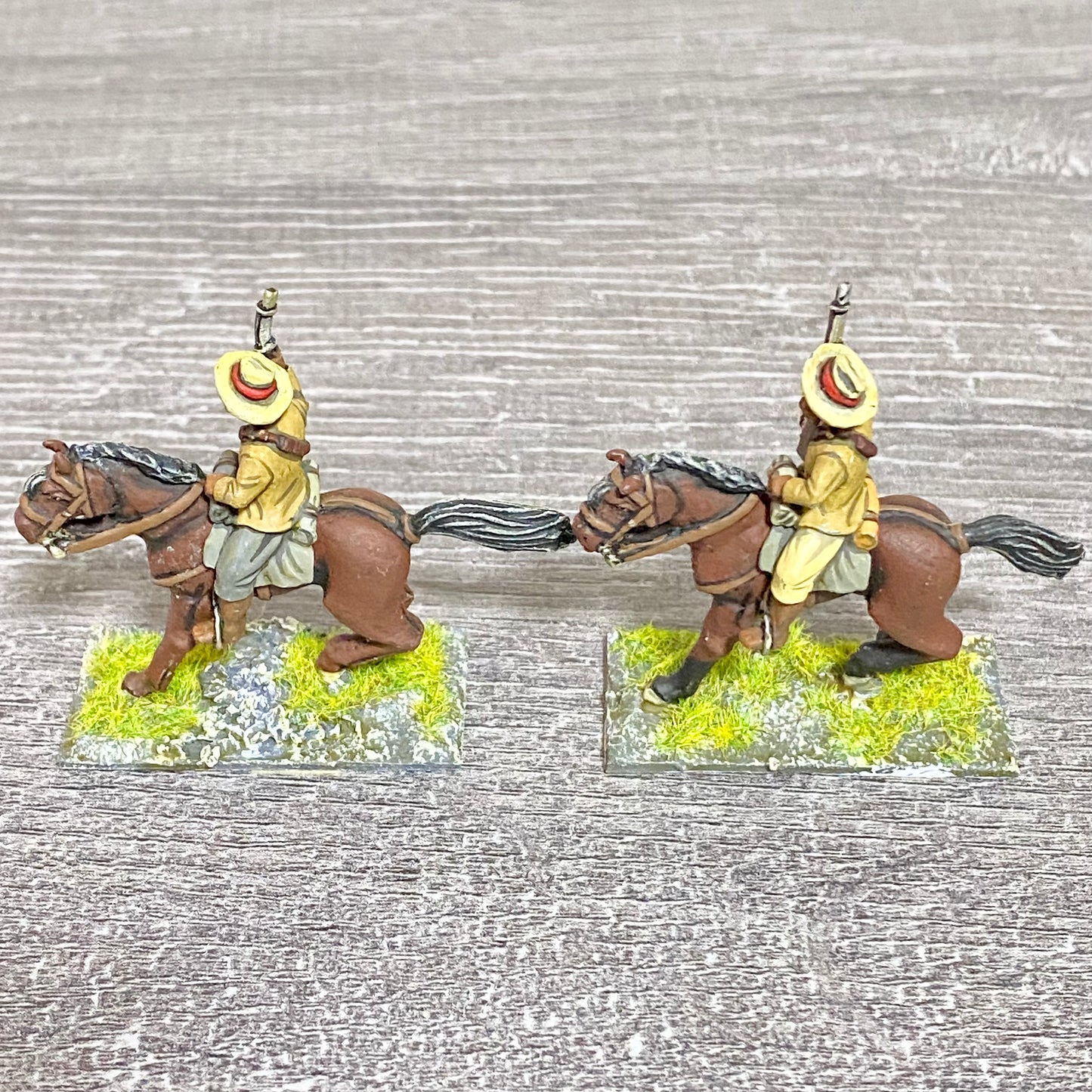 2x 28mm Colonial British Cavalry Mounted Painted Metal Miniatures Zulu War #8
