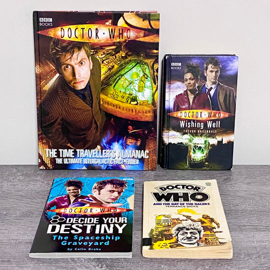 Doctor Who Time Travellers Wishing Well And The Day Of The Daleks 4x Book Bundle