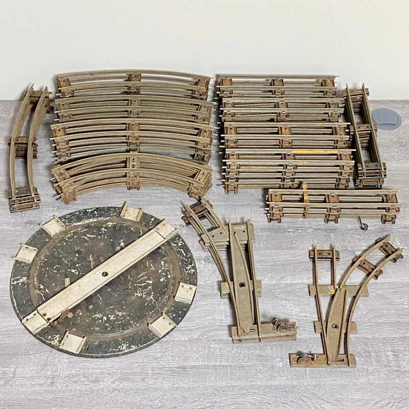 Vintage Hornby Meccano OO Gauge Rail Track Various 53 Pieces Turntable Job Lot