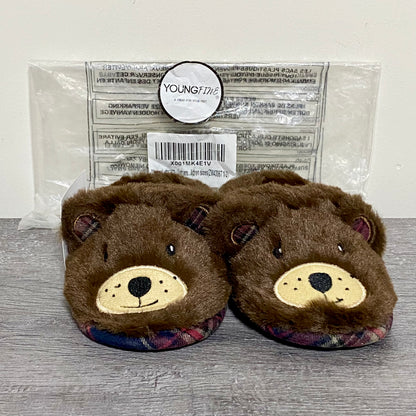Youngfine Soft Plush Animal Bear Slippers Slip On Shoes Girls Kids UK Size 7/8