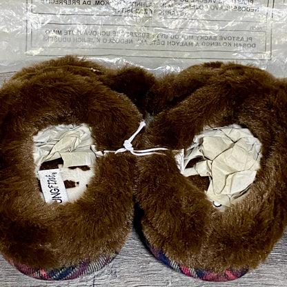 Youngfine Soft Plush Animal Bear Slippers Slip On Shoes Girls Kids UK Size 7/8