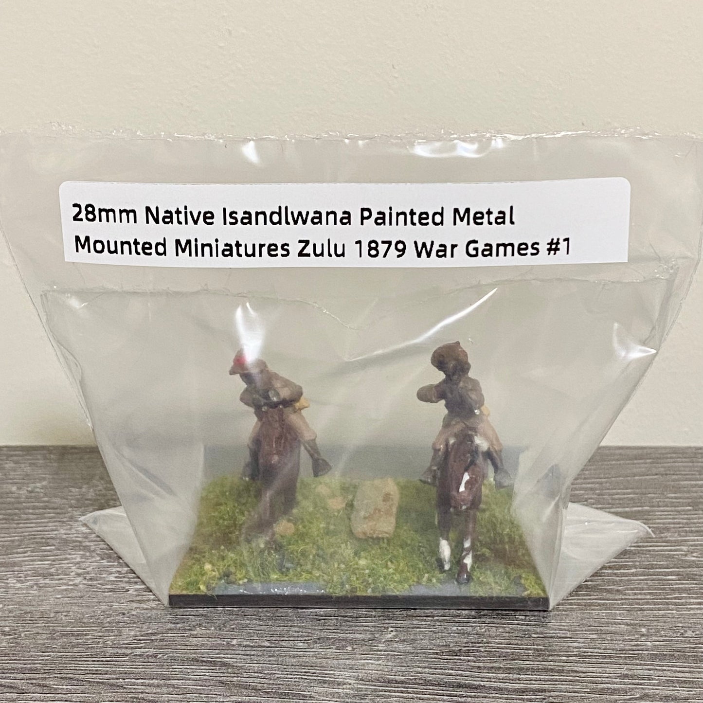 28mm Native Isandlwana Painted Metal Mounted Miniatures Zulu 1879 War Games #1
