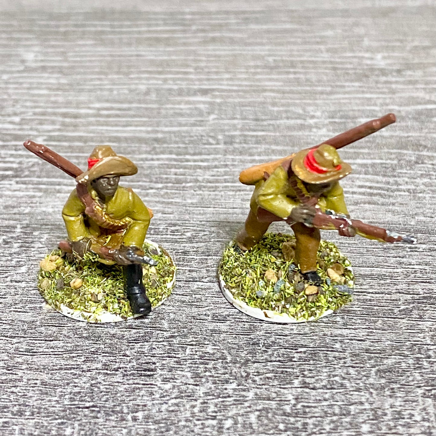 2x 28mm Native Isandlwana Figures Painted Metal Miniatures Zulu War Games #1