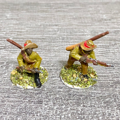 2x 28mm Native Isandlwana Figures Painted Metal Miniatures Zulu War Games #1