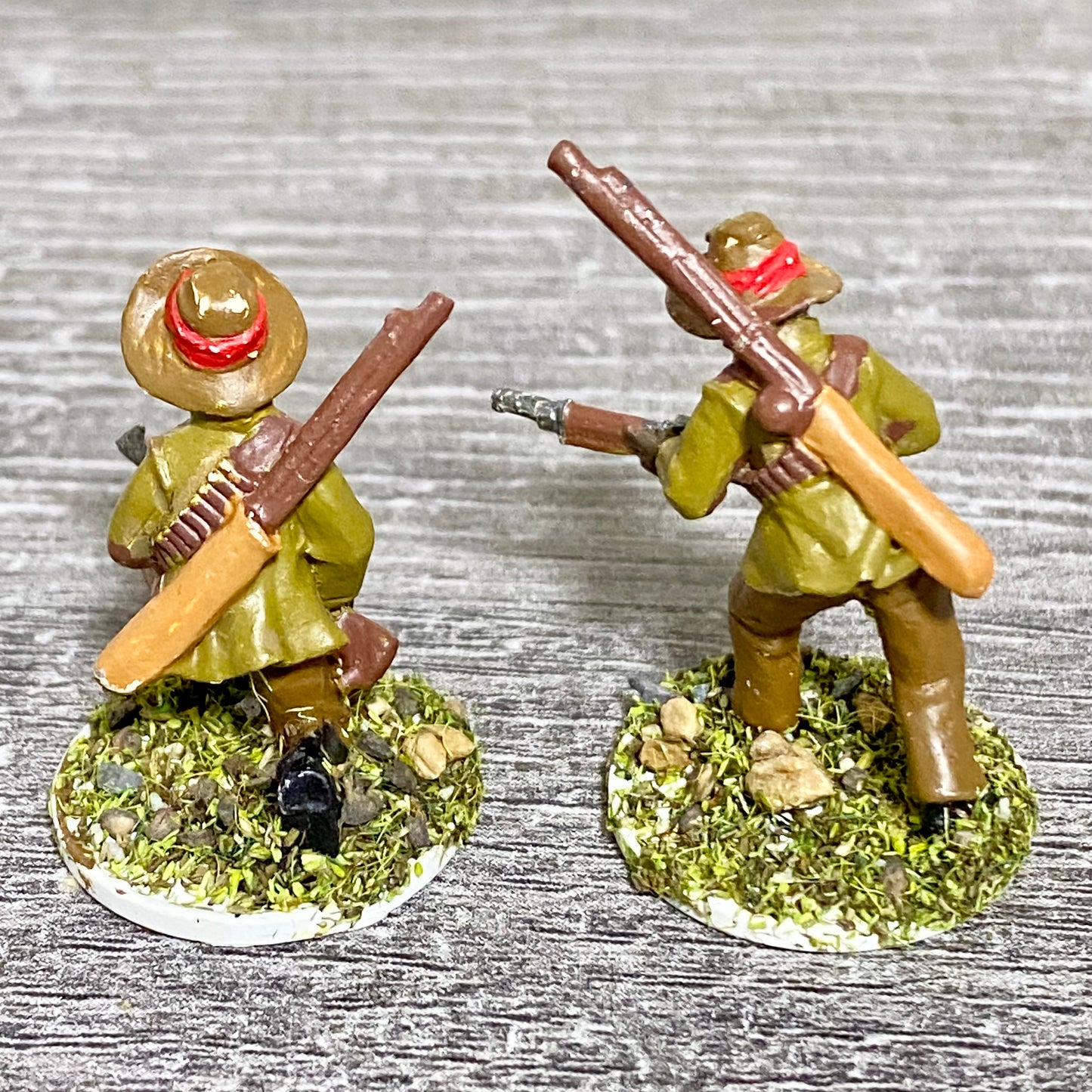 2x 28mm Native Isandlwana Figures Painted Metal Miniatures Zulu War Games #1