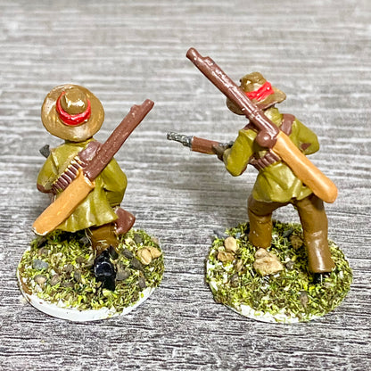 2x 28mm Native Isandlwana Figures Painted Metal Miniatures Zulu War Games #1