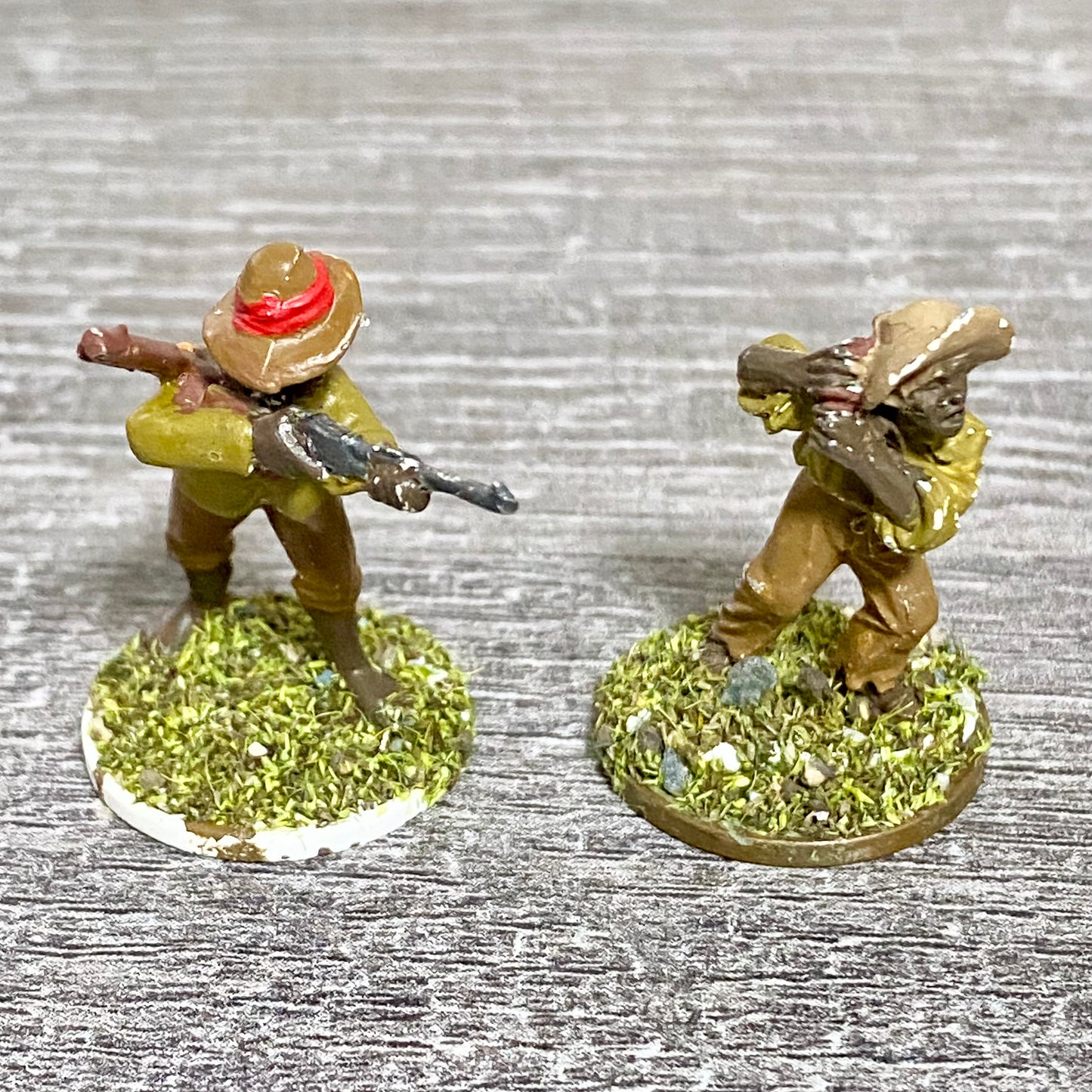 2x 28mm Native Isandlwana Figures Painted Metal Miniatures Zulu War Games #3