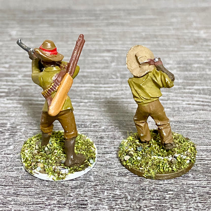 2x 28mm Native Isandlwana Figures Painted Metal Miniatures Zulu War Games #3