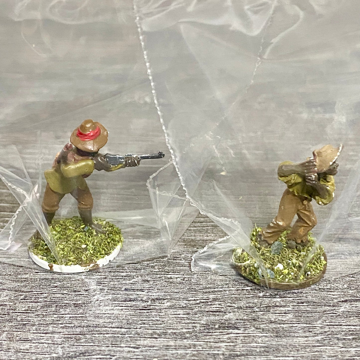 2x 28mm Native Isandlwana Figures Painted Metal Miniatures Zulu War Games #3