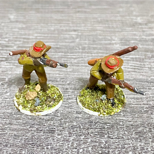 2x 28mm Native Isandlwana Figures Painted Metal Miniatures Zulu War Games #4