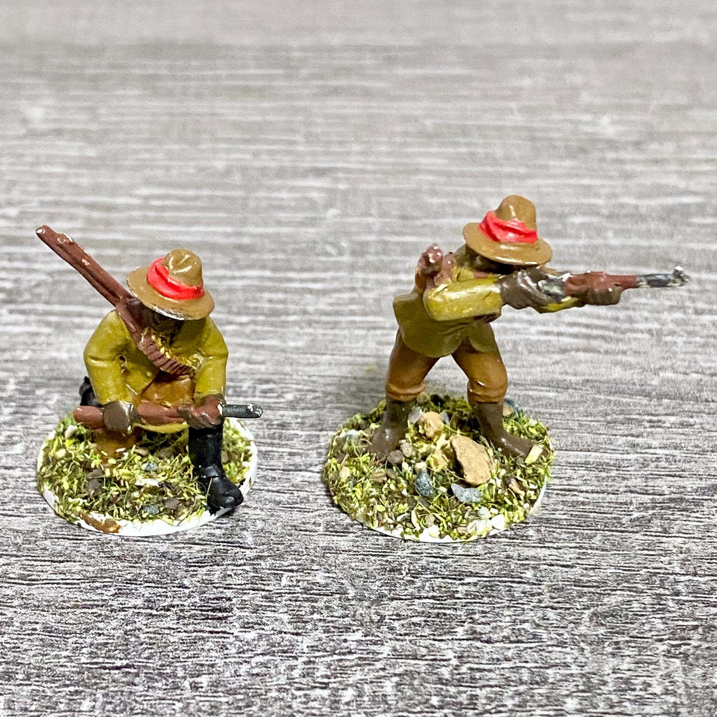 2x 28mm Native Isandlwana Figures Painted Metal Miniatures Zulu War Games #5