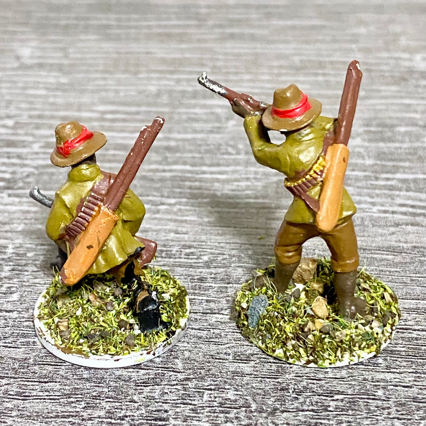 2x 28mm Native Isandlwana Figures Painted Metal Miniatures Zulu War Games #5